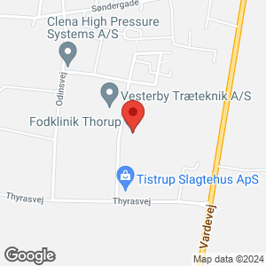 Fodklinik Thorup, Frejasvej 7, 6862 Tistrup